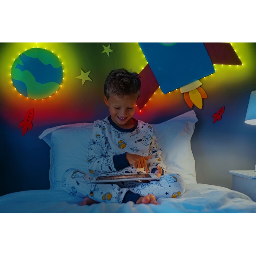 Twinkly - LED RGB Димируема лента DOTS 60xLED 3 м Wi-Fi USB