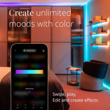 Twinkly - LED RGB Екстериорен димируема лента DOTS 400xLED 20 м IP44 Wi-Fi