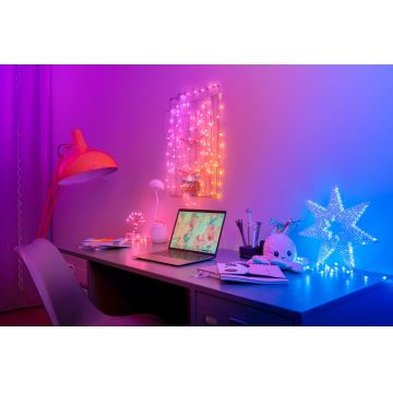 Twinkly - LED RGB Димируем коледни лампички CANDIES 200xLED 14 м USB Wi-Fi
