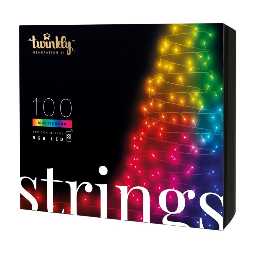 Twinkly - LED RGB Димируем екстериорен коледни лампички STRINGS 100xLED 11,5 м IP44 Wi-Fi