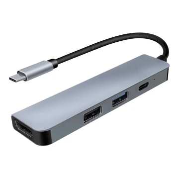 USB-C хъб 4в1 Power Delivery 100W и HDMI 4K