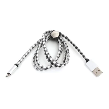 USB кабел USB A / Micro USB конектор 1м бял