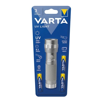 Varta 15638101421 - LED Фенерче UV LIGHT UV/3xAAA