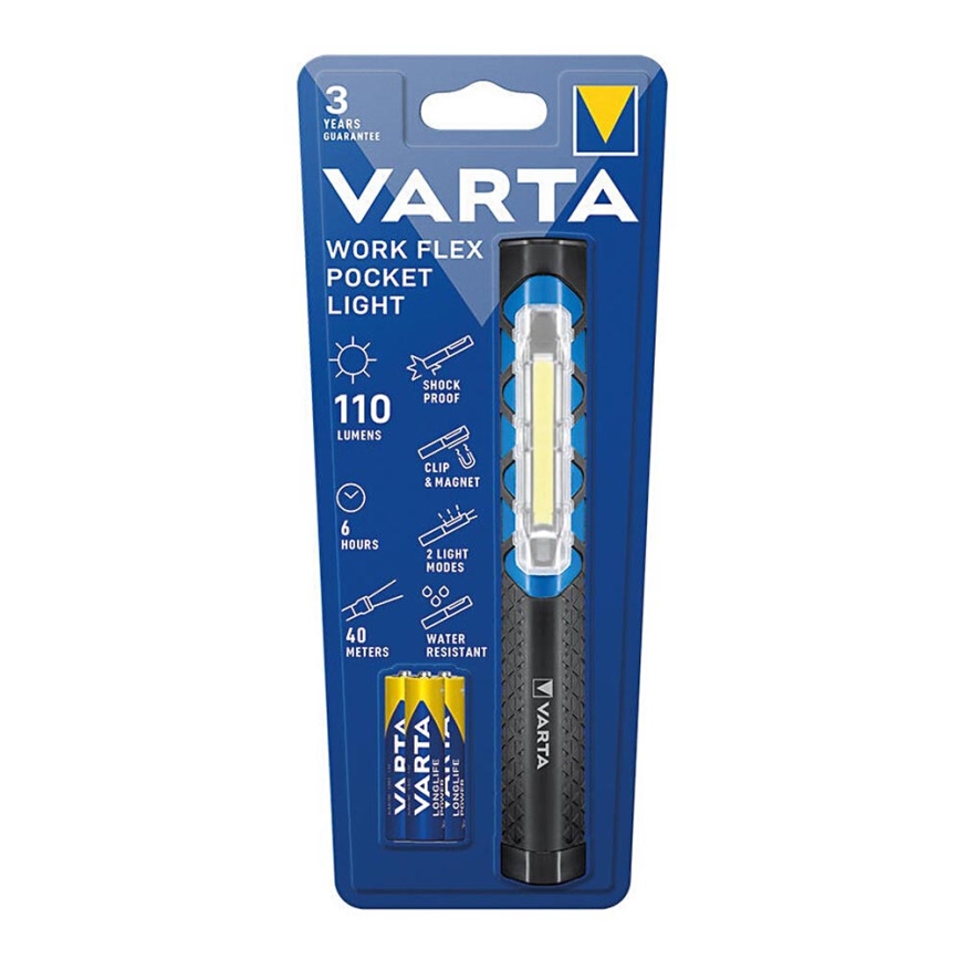 Varta 17647101421 - LED Фенерче WORK FLEX POCKET LIGHT LED/3xAAA IPX4