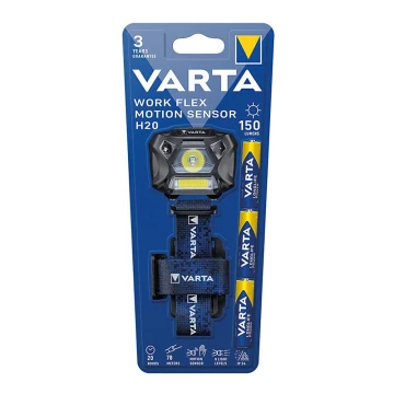 Varta 18648101421 - LED димируем челник със сензор WORK FLEX LED/3xAAA IP54