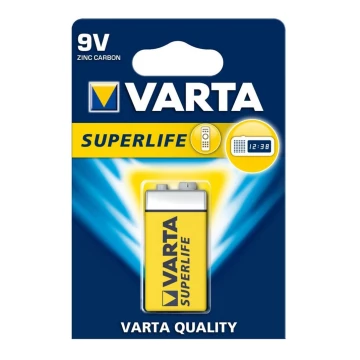 Varta 2022 - 1 бр. Цинково/въглеродна батерия SUPERLIFE 9V