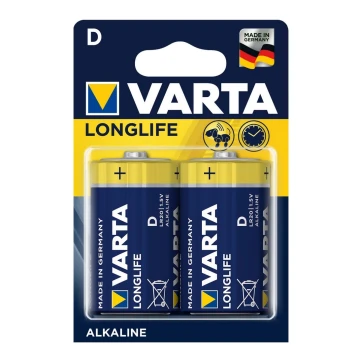 Varta 4120 - 2 бр. Алкална батерия LONGLIFE EXTRA D 1,5V