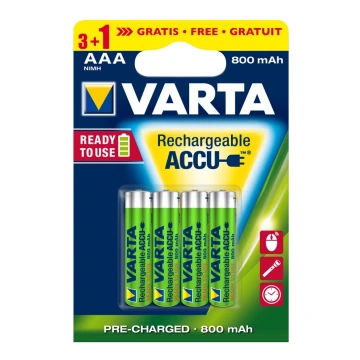 Varta 5670 - 3+1 бр. акумулаторна батерия ACCU AAA Ni-MH/800mAh/1,2V