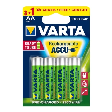 Varta 5675 - 3+1 бр. акумулаторна батерия ACCU AA Ni-MH/2100mAh/1,2V