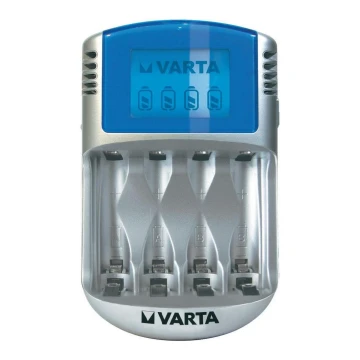 Varta 57070 - Зарядно за батерии LCD 4xAA/AAA 100-240V/12V/5V