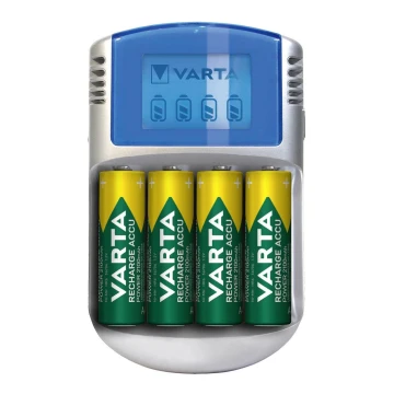 Varta 57070201451 - LCD Зарядно устройство за батерии 4xAA/AAA 2600mAh 5V