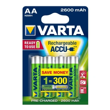 Varta 5716 - 4 бр. акумулаторна батерия ACCU AA NiMH/2600mAh/1,2V