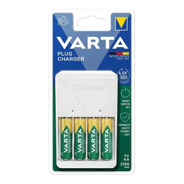 Varta 57657101451 - Зарядно устройство за батерии 4xAA/AAA 2100mAh 230V