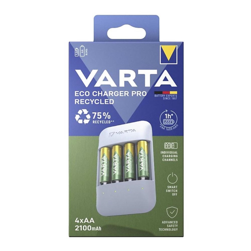Varta 57683101121 - Зарядно устройство за батерии 4xAA/AAA 2100mAh 5V