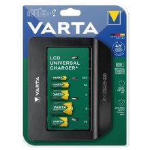 Varta 57688101401 - LCD Универсално зарядно устройство за батерии 230V