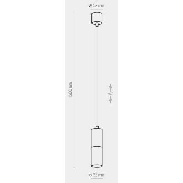 Висящ полилей ELIT 1xGU10/10W/230V черен