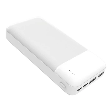 Външна батерия 20000 mAh 3,7V бяла