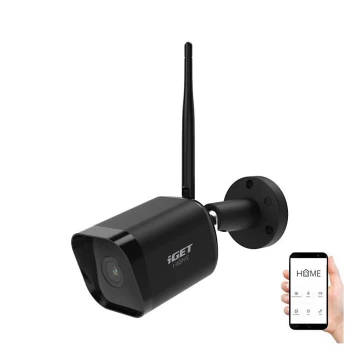 Външна смарт камера със сензор Full HD 1080p 12V IP65 Wi-Fi Tuya черен