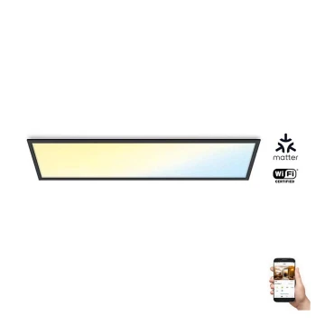 WiZ - LED Димируем панел SUPERSLIM LED/36W/230V 2700-6500K Wi-Fi черен