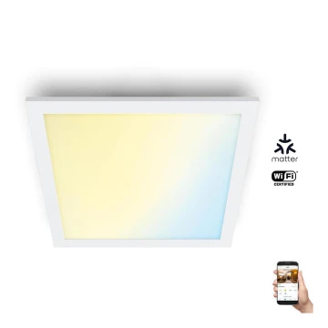 WiZ - LED Димируем плафон SUPERSLIM LED/12W/230V 2700-6500K Wi-Fi бял