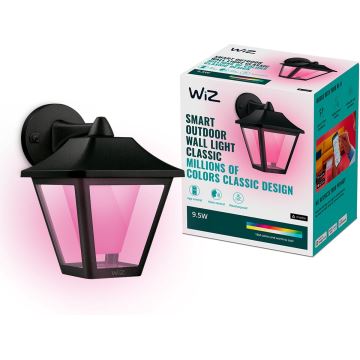 WiZ - LED RGBW Димируем екстериорен аплик LED/9,5W/230V 2700-5000K IP44 Wi-Fi