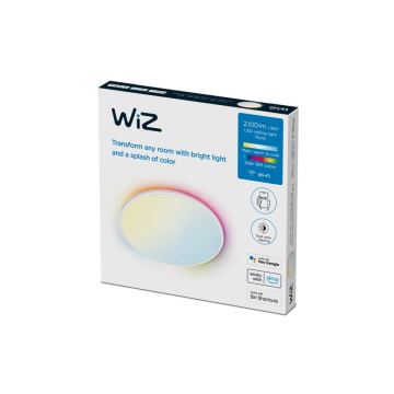 WiZ - LED RGBW Димируем плафон RUNE LED/21W/230V 2700-6500K Wi-Fi бял