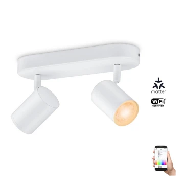 WiZ - LED RGBW Димируем спот IMAGEO 2xGU10/4,9W/230V 2200-6500K Wi-Fi CRI 90 white