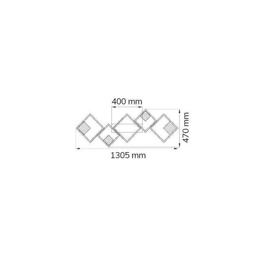 Wofi 10691 - LED Димируем полилей за повърхностен монтаж JADE LED/45W/230V