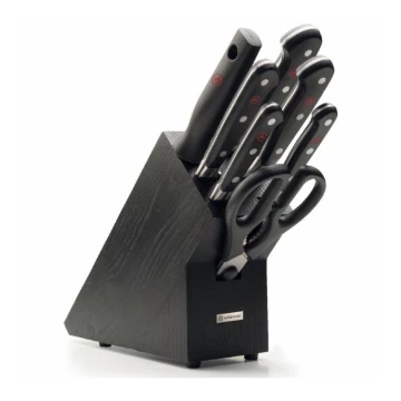 Wüsthof - К-кт готварски ножове със стойка CLASSIC 8 бр. черен