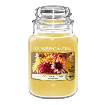 Yankee Candle - Ароматна свещ GOLDEN AUTUMN голяма 623 гр 110-150 часа