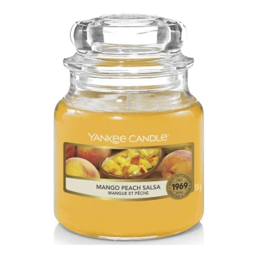 Yankee Candle - Ароматна свещ MANGO PEACH SALSA малка 104 гр 20-30 часа