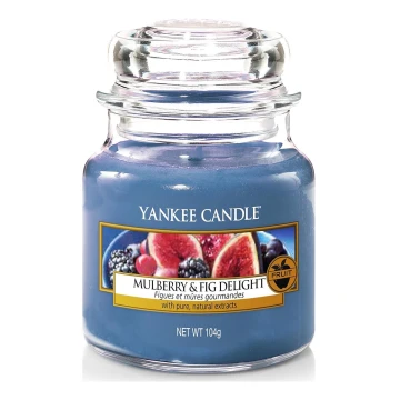 Yankee Candle - Ароматна свещ MULBERRY & FIG DELIGHT малка 104 гр 20-30 часа