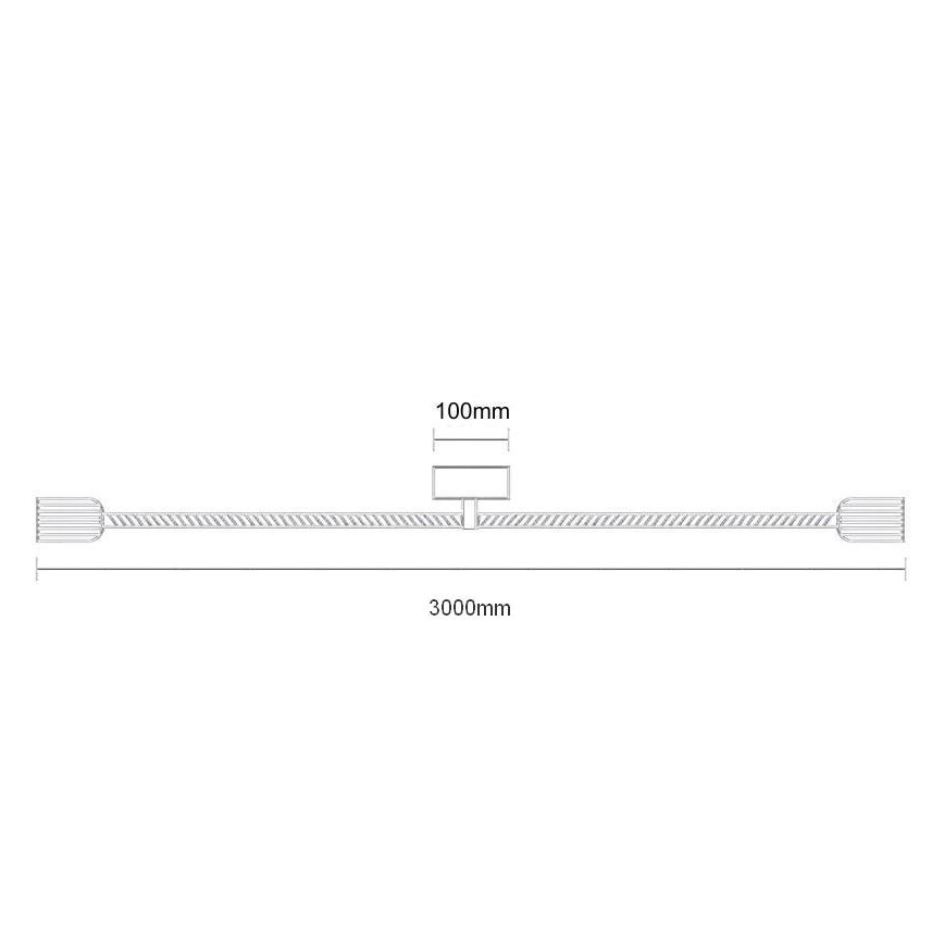 Захранващ кабел 2xE27/60W/230V 3 м