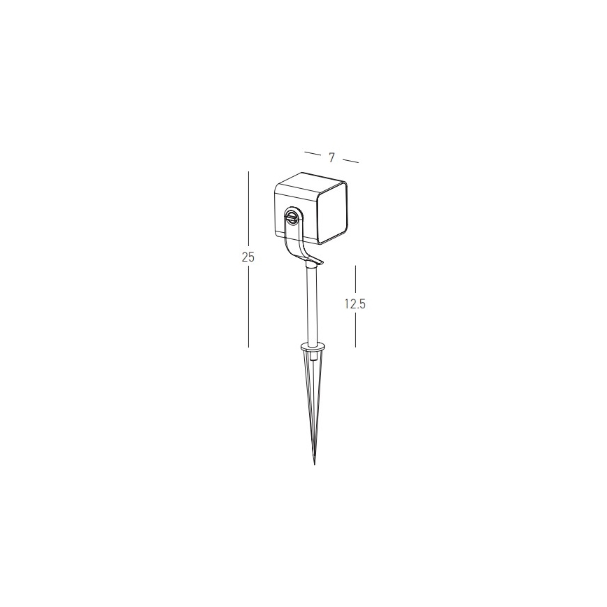 Zambelis E286 - LED Екстериорна лампа LED/12W/230V IP65 антрацит