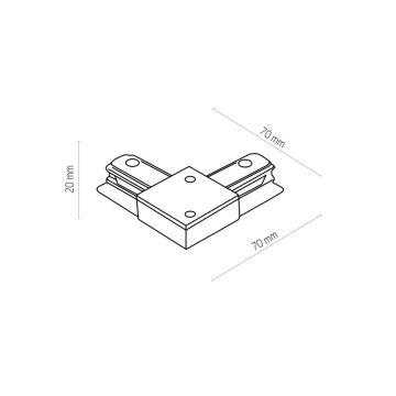 Zuma Line - Спот за релсова система 6xGU10/10W/230V бял + аксесоари за релса