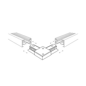 Zuma Line - Спот за релсова система 6xGU10/10W/230V бял + аксесоари за релса