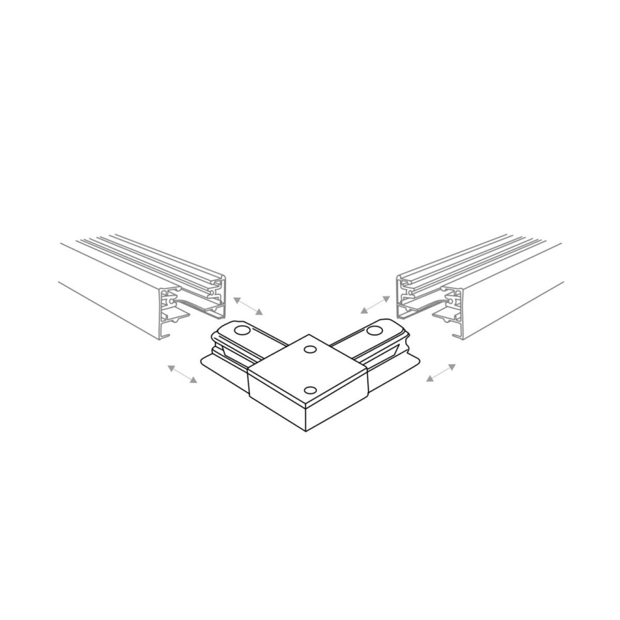 Zuma Line - Спот за релсова система 6xGU10/10W/230V бял + аксесоари за релса