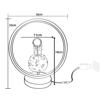 Zuma Line - LED Детска настолна лампа LED/4W/230V astronaut/смола