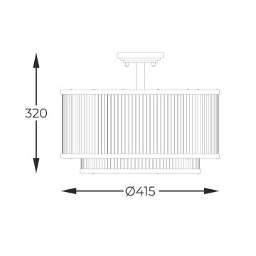 Zuma Line - Висящ полилей 5xE14/60W/230V черен