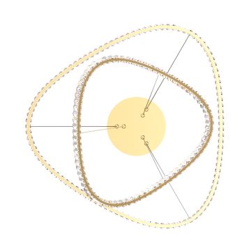 Zuma Line - LED Димируем кристален полилей на връв LED/36W/230V 2700-6000K + дистанционно управление