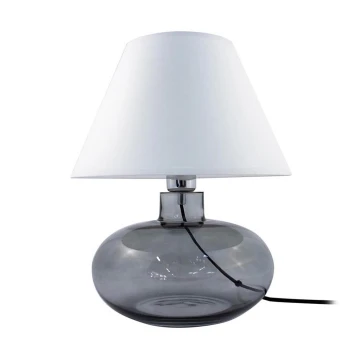 Zuma Line - Настолна лампа 1xE27/40W/230V бяла/черна