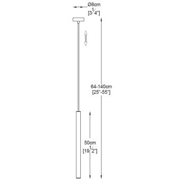 Zuma Line - LED Висящ полилей LED/5W/230V