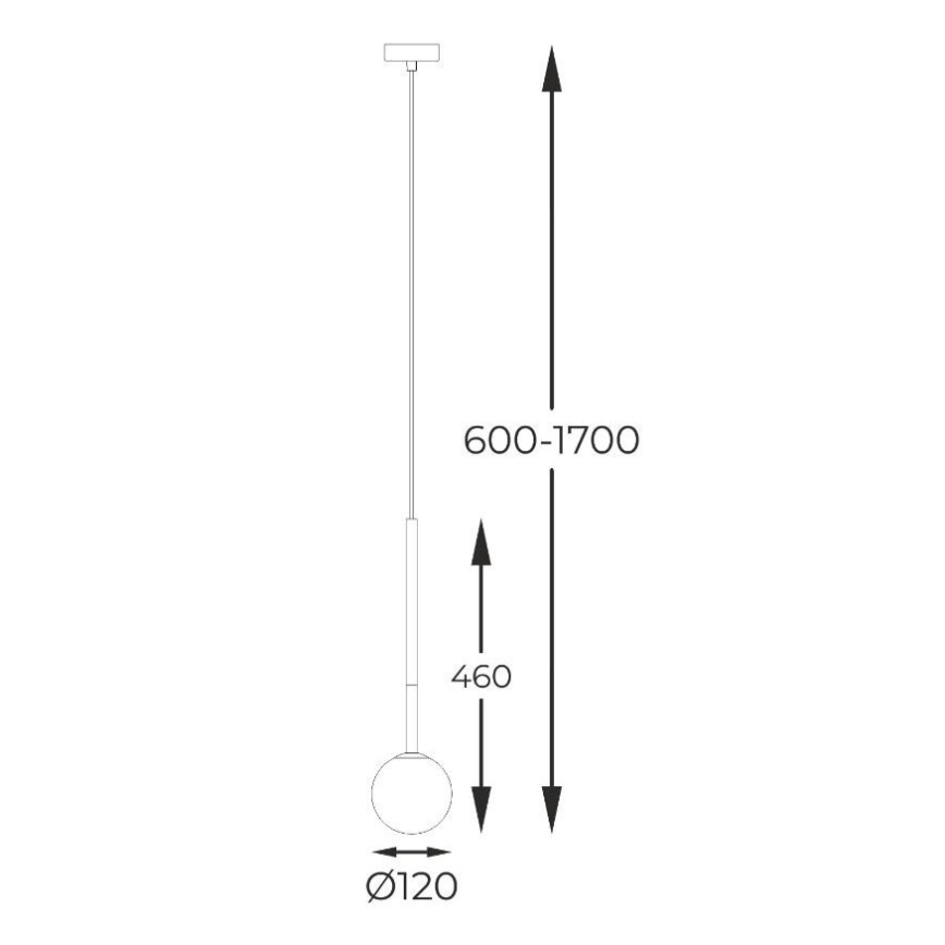 Zuma Line - Пендел 1xG9/4W/230V черен