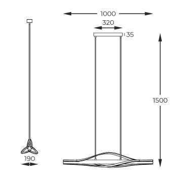 Zuma Line - LED Пендел LED/30W/230V