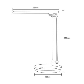 Zuma Line - LED Настолна лампа LED/5W/230V 3000-6000K черен