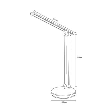 Zuma Line - LED RGBW Димируема настолна лампа LED/5W/230V 3000-6000K черен