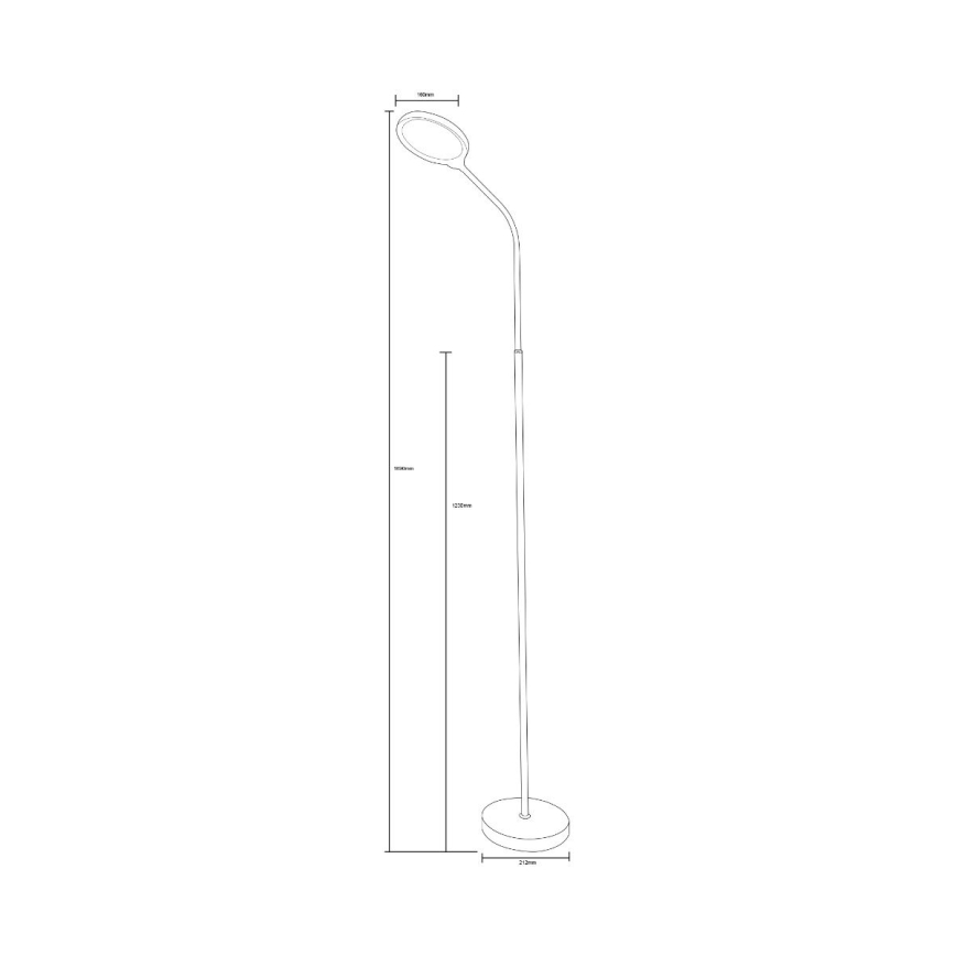 Zuma Line - LED Димируем лампион LED/10W/230V 3000/4500/6500K черен