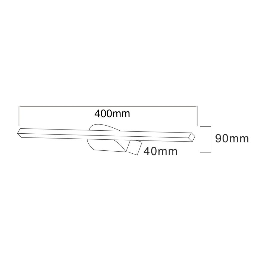 Zuma Line - LED Лампа за картина LED/12W/230V 40 см черен