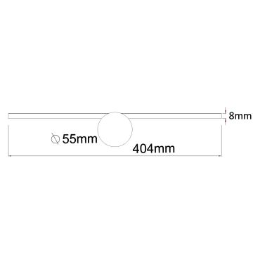 Zuma Line - LED Лампа за огледало в баня LED/6W/230V 40 см IP44 хром