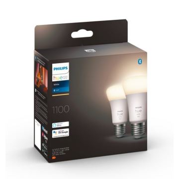 К-кт 2 бр. LED димируеми крушки Philips Hue WHITE E27/9,5W/230V 2700K